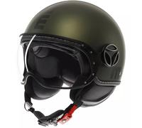 Casque Momo Design EVO E2206 Jet Mono Vert Noir Doppia Visiera
