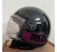 Casque Momo Design Fgtr Classic Bandes 2024 e2206 Noir Poli Black/Fuchsia XL