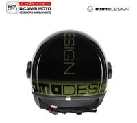 Casque Momo Design Fgtr Classic Bandes 2024 e2206 Noir Poli Black/Yellow XS