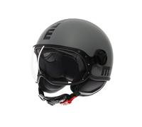 Casque MOMO DESIGN FGTR Classique E2206 Jet Mono Gris Mat GREY/BLACK 002