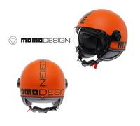 Casque Momo Design Fgtr E2206 Classique Orange/Noir Mat Ms M 57-58