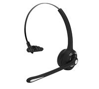 Casque Mono Bluetooth 5.0 avec Réduction de Bruit, pour Centre d'Appels | Connexion sans fil stable, isolation sonore pour environnement bruyant, microphone intégré