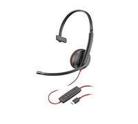 Poly Casque Blackwire 3210 USB-C Arceau sur-oreille filaire pour appels et musique Noir