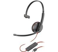 Poly Casque Blackwire 3210 USB-C Arceau sur-oreille filaire pour appels et musique Noir