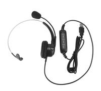 Casque mono-oreille USB pour ordinateur portable, compatible avec Skype