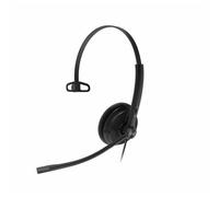 Yealink YHS34 Lite Mono Casque monaural avec câble de Connexion rj Compatible avec Tous Les téléphones Fixes, Couleur Noire