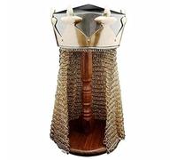 Casque Monty Python King Arthur avec maille filet médiévale Argenté, Argenté, adulte