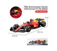 (Casque Monza 75-55) 1:24 2022 F1 Red Bull RB18 #1 Verstappen Champion Casque Or #11 Perez