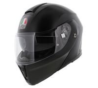 AGV Streetmodular ECE 22-06 Mono, Casque De Moto Modulable Homologué ECE 22-06 P/J avec Pare-Soleil, Noir Mat, XXL
