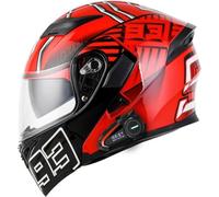Casque Moto Bluetooth Modulable, Casque Double Visière Scooter Chopper Dot/ECE Homologué Casque Moto Homme Et Femme Casques Intégraux Casque Flip-Up Anti-Collision Integral 3,M