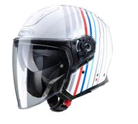 Casque moto Caberg Flyon Bakari blanc/argent