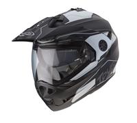 Casque moto Caberg Tourmax Marathon noir mat blanc anthracite