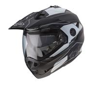 Casque moto Caberg Tourmax Marathon noir mat blanc anthracite