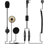 Casque Moto Casque, Radio Bidirectionnelle Casque Compatible Rt24 Rt27, Avec Finger Ptt Et Microphones (1 Pack)[X1215]