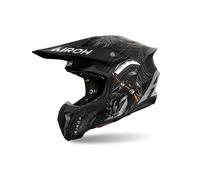 Airoh Twist 3 Arcade Casque de motocross, noir-gris, taille L pour homme