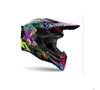 Casque moto cross Airoh Wraaap Music Gloss - multicolore XS