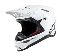 Casque moto cross Alpinestars SM10 Solid - white XL