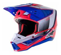 Casque moto cross Alpinestars SM5 Sail - pink/blue XL