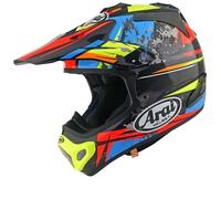 Arai MX-V EVO Track Casque de motocross, noir/multicolore, Taille M (57/58)