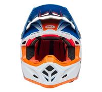 Bell Moto-9S Flex Merchant, casque de motocross L Blanc/Bleu/Orange Blanc/Bleu/Orange
