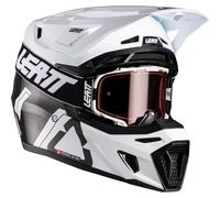 Leatt Casque de motocross 9.5 Carbon V26 Carbone/Noir/Blanc Taille S
