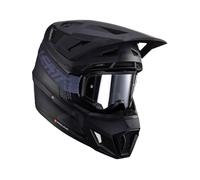 Casque Moto Cross LEATT Moto 7.5 Stealth Noir Gris Avec Masque 4.5