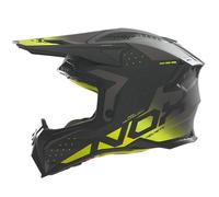 Casque moto cross Nox N634 Gardiant - noir mat/jaune XL