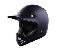 Casque moto cross rétro STORMER Crossroad Black Matt L