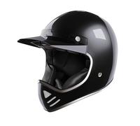 Casque moto cross rétro STORMER Crossroad Black Pearly L