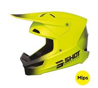 Casque moto cross SHOT RACE GEAR Draw Neon Yellow Matt L