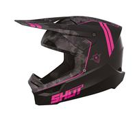 Casque moto cross SHOT RACE GEAR Furious Army Pink Matt XXL