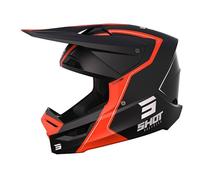 Casque moto cross SHOT RACE GEAR Furious Reflex Orange Matt XL