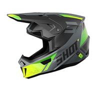 Casque Moto Cross SHOT RACE GEAR Lite Ultra Neon Yellow Matt