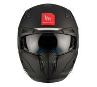 Casque moto cross simple ecran transformable avec mentonniere amovible MT Helmets Streetfighter Sv (Ece 22.06) S