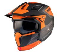 Casque moto cross simple ecran transformable avec mentonniere amovible MT Helmets Streetfighter Sv Totem B4 (Ece 22.06) M