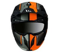 Casque moto cross simple ecran transformable avec mentonniere amovible MT Helmets Streetfighter Sv Twin C4 (Ece 22.06) XS