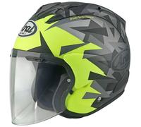 Casque moto demi-jet Arai Sz-R Evo Mimesis Jaune L (59/60 cm)