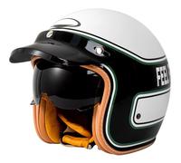 Casque Moto Demi-Jet Ouvert Homologué ECE 22.06, Unisexe, Pour Scooter Et Cyclomoteur, Idéal Pour Les Trajets Urbains. A6,XL=(61-62cm)