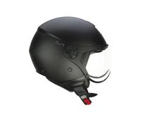 Casque moto demi-jet visière courte CGM 167A Flo Mono - noir mat XS