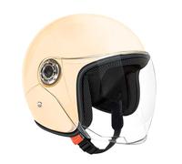 Casque Moto Demi-Jjet - Casque Demi-Visage Léger avec Visière Anti-Rayures | Équipement De Protection Respirant pour Scooter, Sportbike, Conduite Urbaine Et Aventure Plein Air