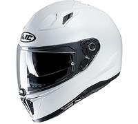 Casque Moto HJC i70 Semi Mat Blanc Perle/Semi Flat Pearl White, Blanc, S