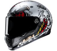 Casque moto HJC V10 Vatt MC1SF rouge