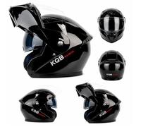 Casque moto intégral AProsp RaceShield X152 double visière homologué ECE 22 06 noir Convient en toutes saisons Noir-B S