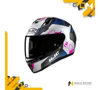 Casque moto Intégral HJC C10 L ASPA Blanc Opaque