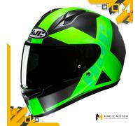 Casque moto Intégral HJC C10 XXXS TEZ Vert Mat