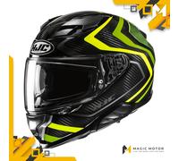 Casque moto Intégral HJC F71 CARBON L NEVIO Noir Brillant