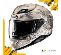 Casque moto Intégral HJC F71 S ELIZ Sable Opaque