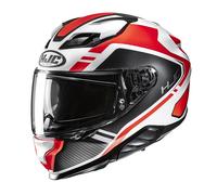 Casque Moto Intégral HJC F71 TOZZ MC6HSF Blanc/Orange Mat