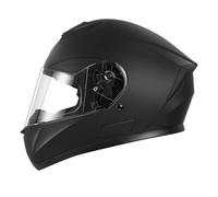 Casque Moto Intégral Homme ECE Homologué-YEMA YM-831 Casque Scooter Femme Adulte -Noir Mat-M