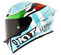 Casque moto intégral Kyt TT-Revo Leopard Replica - replica tricolore XL